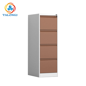 Armoire de classement en acier A4 avec 4 tiroirs et serrure à clé, design moderne - Rangement multifonctionnel pour documents - Product Image 1