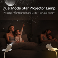 Projecteur de ciel étoilé USB mini 2 en 1, lumière de nuit alimentée par USB, 360° °   Lampe de projection rotative HD pour plafond, chambre à coucher, toit de voiture, chambre d'enfant