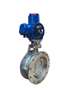 Actuador Tipo Q con DN150, Trifásico, de Acero Inoxidable, con Sello Duro y Brida, Tipo Mariposa D943W-16P - Product Image 1