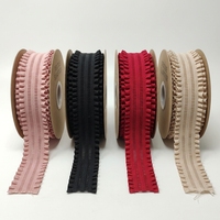 Ruban élastique en polyester à volants personnalisé pour la décoration de robes, jupes, ourlets et ceintures pour femmes, idéal pour le bricolage de vêtements
