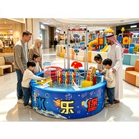 Table de jeu aquatique pour enfants sur le thème de l'espace, équipement de jeu hydraulique éducatif, certifié CE pour aire de jeux intérieure