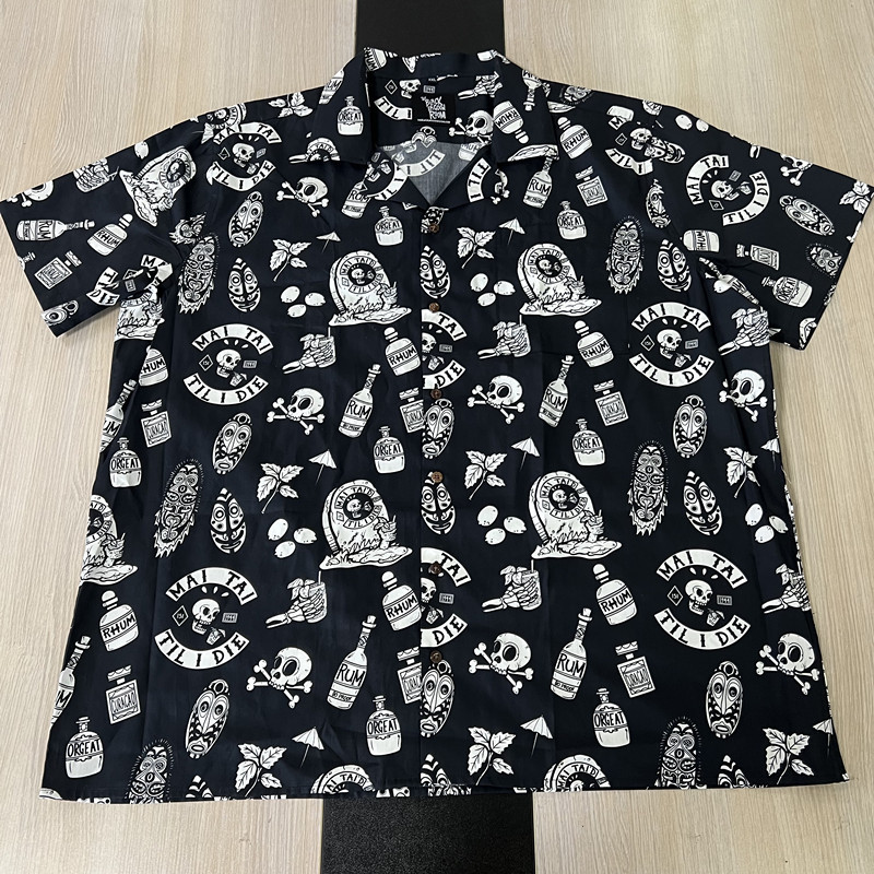 Set Hawaiano Uomo Rrongwn - Camicia E Pantaloni Tropicali Estivi, Stampa Colorata - Foto 6