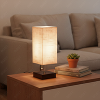 Lampe de table LED moderne portable sans fil tactile pour chambre à coucher, bureau, hauteur réglable, rechargeable