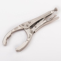 Pince à filtre à huile réglable en acier au carbone pour réparation de véhicules, outil de démontage, clé de serrage et de blocage