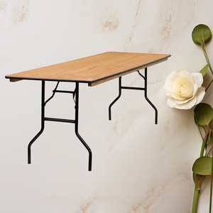 Table pliante moderne en contreplaqué avec panneau décoratif pour usage en entrepôt - Product Image 2