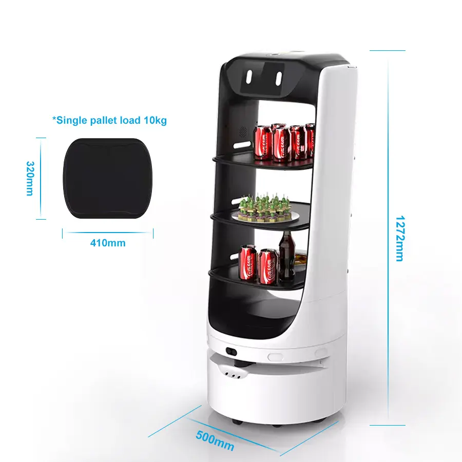 new generation food delivery robot remote deployment intelligent food delivery machine for restaurant hotel