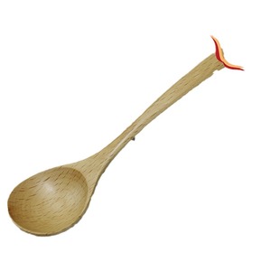 Wooden <b>Spoon</b> Set Round Handle Natural Wood Color Eco-Friendly <b>Coffee</b> Tea Utensil - Product Image 5