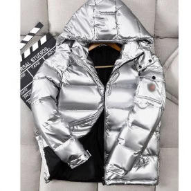 Мужская Повседневная куртка с капюшоном в Корейском стиле на осень-зиму, Однотонная легкая свободная пуховая куртка с застежкой-молнией для пар - Product Image 2