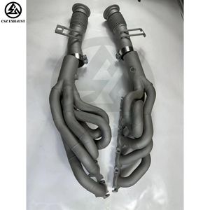 Csz ống xả đa tạp cho Audi R8/Lamborghini Huracan V10 5.2L Hiệu suất đua dài ống tiêu đề gốm tráng - Product Image 2