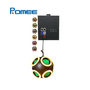 Lampu sorot LED sistem penerangan kinetik, bentuk sepak bola RGBW 4in1 dengan kedip emas tambahan untuk efek matriks panggung DJ