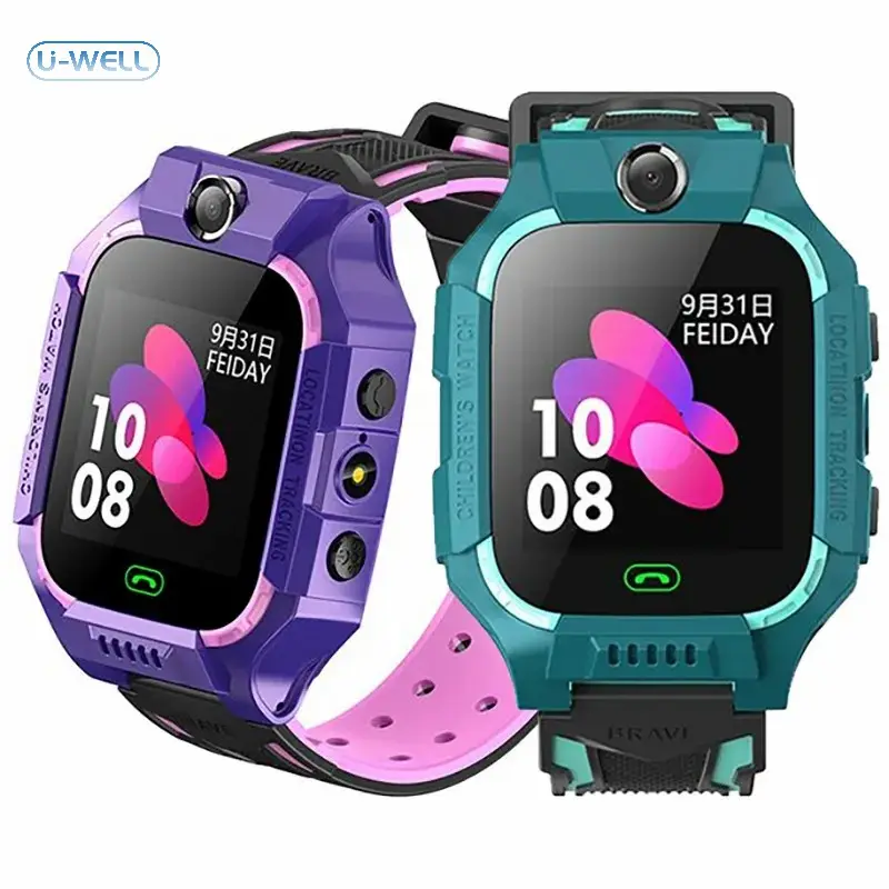 Q19 Montre intelligente pour enfants avec traqueur GPS et appel vidéo 4g Carte SIM Montre intelligente étanche pour enfants