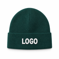 Op maat gemaakte camouflage strandmutsen OEM gevouwen gebreide hoge kwaliteit aangepaste logo borduring 100% acryl privélabel unisex zacht warm