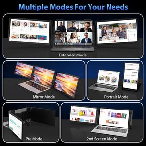 14นิ้ว1080P FHD <span class=keywords><strong>USB</strong></span>-<span class=keywords><strong>C</strong></span> ปลั๊กแอนด์เพลย์จอภาพแบบพกพาสำหรับ <span class=keywords><strong>MacBook</strong></span> & Windows IPS หน้าจอสามจอแล็ปท็อป - Product Image 5