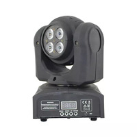 Luz de Escenario Profesional LED RGBWA/UV 6 en 1 de 50W con Cabezal Móvil Giratorio, DMX512, IP33, para DJ, Fiestas, KTV, Discotecas y Clubes