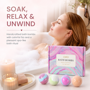 Coffret Cadeau de Bombes de Bain Naturelles – 12 Pièces – Bain Spa Luxueux – Confort Rafraîchissant – Aromathérapie Relaxante – Bombes de Bain Effervescentes Colorées - Product Image 3