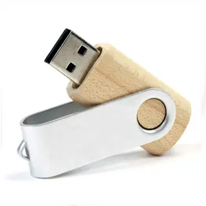 Рекламный подарок, поворотный металлический деревянный usb флэш-накопитель USB 2,0 3,0 2 гб 4 гб 8 гб, usb флэш-накопитель с пользовательским логотипом