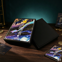 Boîte cadeau rigide de luxe à imprimé anime étoilé, boîte d'emballage personnalisée pour cartes de jeu, marchandises