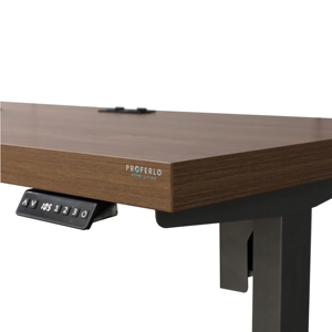 Bureau d'ordinateur en bois à hauteur réglable avec mécanisme de levage électrique (plage 75-120 cm) et contrôleur programmable à 4 boutons 2 - Product Image 6