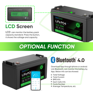 חיים ארוכים נטענת 12v 120ah מחזור עמוק lifepo4 עבור rv מכונית מחנאות מנוע מנוע cavan סוללת ליתיום - Product Image 4