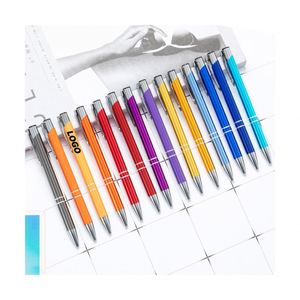 Bolígrafos de Metal Duraderos Personalizados con Logotipos Impresos en Serigrafía para Estudiantes y Regalos Promocionales - Product Image 1