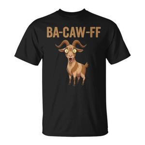 Camiseta con gráfico de animales Ba-Caw-FF Goat Meme para hombres y mujeres, ropa informal unisex - Product Image 1