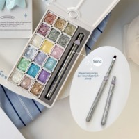YOLLY 2025 haute densité 18 couleurs étoile glace fée palette d'ongles brillant plastique opale poudre Fine Flash Texture tridimensionnelle
