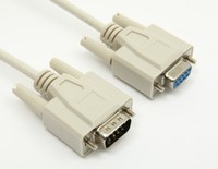 Cable DB9 macho a DB9 macho serie RS232 de 6 pies