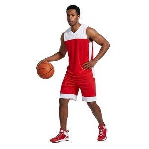 Conjuntos de Camisetas y Pantalones Cortos de Baloncesto Sublimados Personalizados, Transpirables, Antibacterianos, de Secado Rápido, Tallas Grandes, Unisex, para Entrenamiento de Verano - Product Image 1