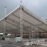 Pantalla de tubo de estadio plano estructura de acero galvanizado de diseño de canal de fijación dosel roofing de celosía de acero de los precios de los