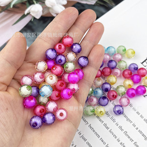 Acrylic Round <b>Beads</b> Mixed Colors 96pcs For Bracelet Making DIY Jewelry Craft Materials - Product Image 3