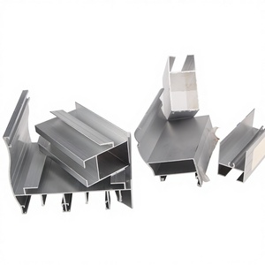 Profilés d'extrusion en aluminium gris argenté pour la fabrication <span class=keywords><strong>de</strong></span> fenêtres et portes coulissantes colombiennes/costaréennes - Product Image 1
