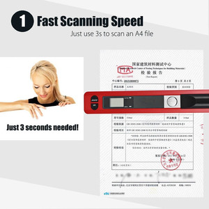 Winait رخيصة أوراق قابلة للنقل وثيقة الماسح الضوئي 900 ديسيبل متوحد الخواص ماسح كتاب - Product Image 2