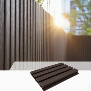 Panneaux muraux extérieurs en composite à <span class=keywords><strong>prix</strong></span> d'usine, bardage WPC, finition aspect bois, panneaux rainurés imperméables pour l'extérieur - Product Image 2
