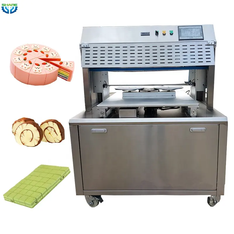Máquina cortadora de cubos de pan para pasteles, máquina cortadora de pan pita