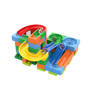98 pièces de jeu de <span class=keywords><strong>labyrinthe</strong></span> miniature en plastique, jeu de construction de briques, jeu de billes - Product Image 1
