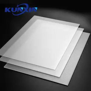 Kunxin 2440x1220mm Fosco e Opala Branco 0.8mm Difusor PS Led Folha para Iluminação