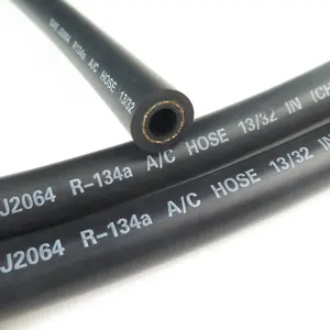 SAE J2064 C型厂家直销黑色光滑表面汽车空调软管R134A R410交流管道13/32英寸