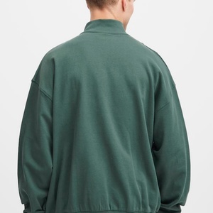 Sudadera de Hombre con Cuello Alto y Cierre de Cremallera, Ligera, de Felpa Francesa, con Logotipo Personalizado, Estampada, para Verano/Otoño, Cómoda - Product Image 2