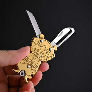 Cuchillo para pelar frutas plegable multifuncional portátil de acero inoxidable, diseño OEM personalizable para acampar al aire libre, uso de cocina DIY - Product Image 3