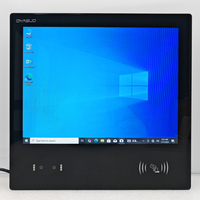 PC Panel Industri Tanpa Kipas 15-Inci RK3288/RK3588 CPU 2-32GB RAM Layar Sentuh Kapasitif Pembaca RFID 13.56MHz Biometrik Palm Aluminium