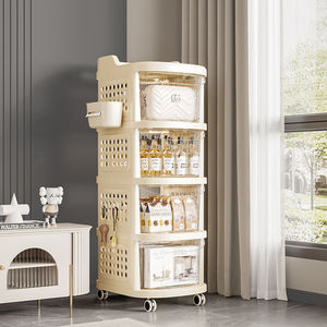 Gabinete de almacenamiento apilable con ruedas para bocadillos y gabinete de juguetes para niños que organiza estanterías para niños - Product Image 5