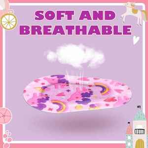 Patchs oculaires adhésifs pour enfants, filles, tout-petits, patchs oculaires en vrac, matériau respirant, blocage de la lumière, coton, motifs colorés et amusants - Product Image 2