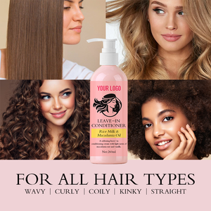 Après-shampoing personnalisé Curl Love Moisture Milk avec <span class=keywords><strong>lait</strong></span> <span class=keywords><strong>de</strong></span> <span class=keywords><strong>riz</strong></span> et huile <span class=keywords><strong>de</strong></span> macadamia pour adoucir, lisser et démêler les cheveux bouclés - Product Image 2