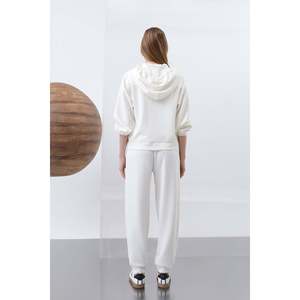 กางเกงเอวยางยืดใส่สบายสำหรับผู้หญิง ยี่ห้อโซล สีเอครูอเนกประสงค์สำหรับทุกฤดูกาล รุ่น 32179PNT กางเกงทรงหลวม - Product Image 3
