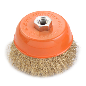 KSEIBI פליז מצופה עבור זווית מטחנות Crimped תיל כוס מברשת - Product Image 1