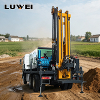 Foreuse mobile à grand couple pour véhicules, équipement de forage de puits d'eau pour l'approvisionnement en eau des mines et les puits agricoles