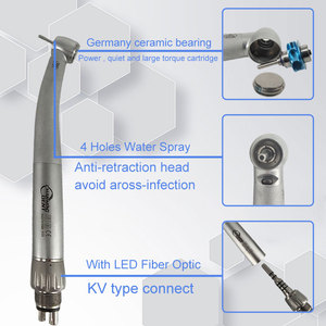 Equipo Dental, Turbina de Alta Velocidad con Fibra Óptica LED / Pieza de Mano Quirúrgica para Laboratorio Dental Midwest Airotor - Product Image 3