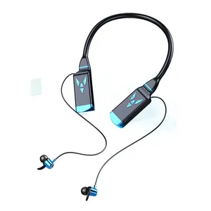 PV002 <span class=keywords><strong>sans</strong></span> <span class=keywords><strong>fil</strong></span> BT5.3 dans l'oreille magnétique tour de cou carte TF <span class=keywords><strong>lecteur</strong></span> <span class=keywords><strong>MP3</strong></span> écouteurs 3000mah batterie jeu de sport 3D Super Bass casque - Product Image 3