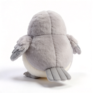 Factory Direct Sale <b>Cute</b> Animal Plush Toy Hot Sale Round Gray Bird Plush Toy Realistic Bird <b>Doll</b> Custom Plush - Product Image 5