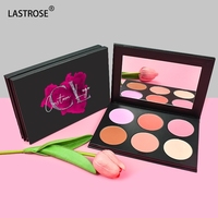 Marque privée Maquillage du visage Contour/blush poudre Palette vente en gros étanche 6 couleurs palette de contours